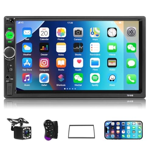 Car Stereo 2 Din Car Radio 7″ MP5 Player with HD Touch Screen Digital Display