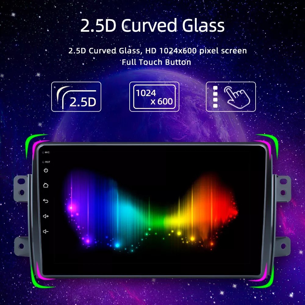 32GB Android BT CarPlay Car Radio Stereo AHD GPS Screen For SUZUKI SX4 2006-2013