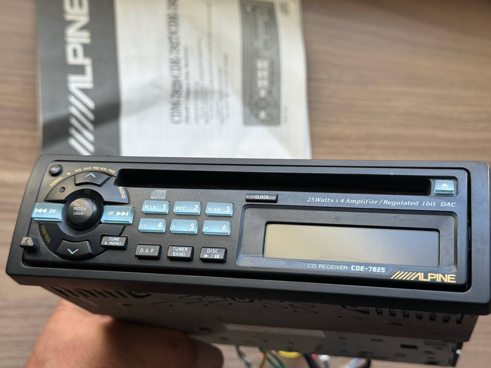 ALPINE CAR AUDIO STEREO IN DASH CD UNIT CDE-7825 VINTAGE LAMBORGHINI PORSCHE BMW