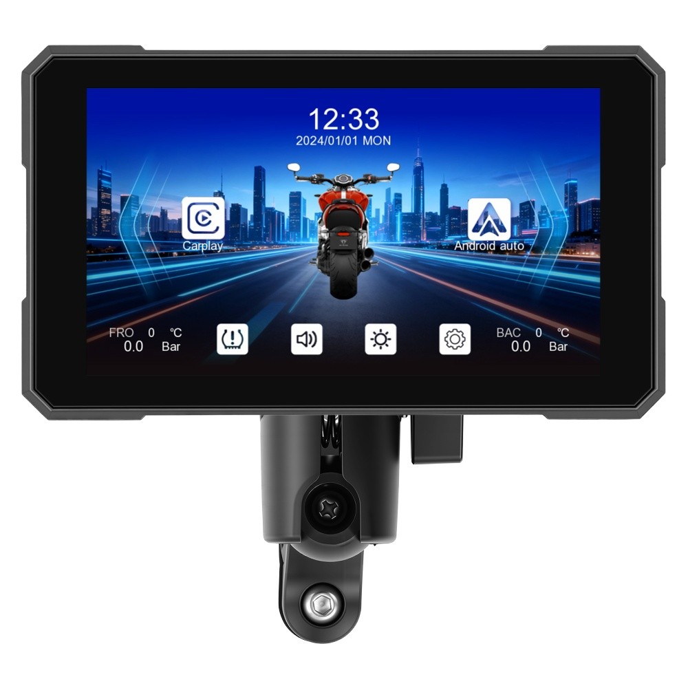 5″ Motorcycle Carplay Navigation Wireless CarPlay Android Auto IP67 Touch Screen