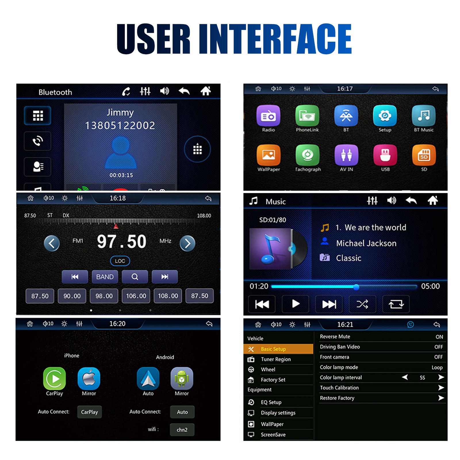 Bluetooth Car Stereo Radio Single Din Head Unit MP3 Player FM RDS USB SD AUX