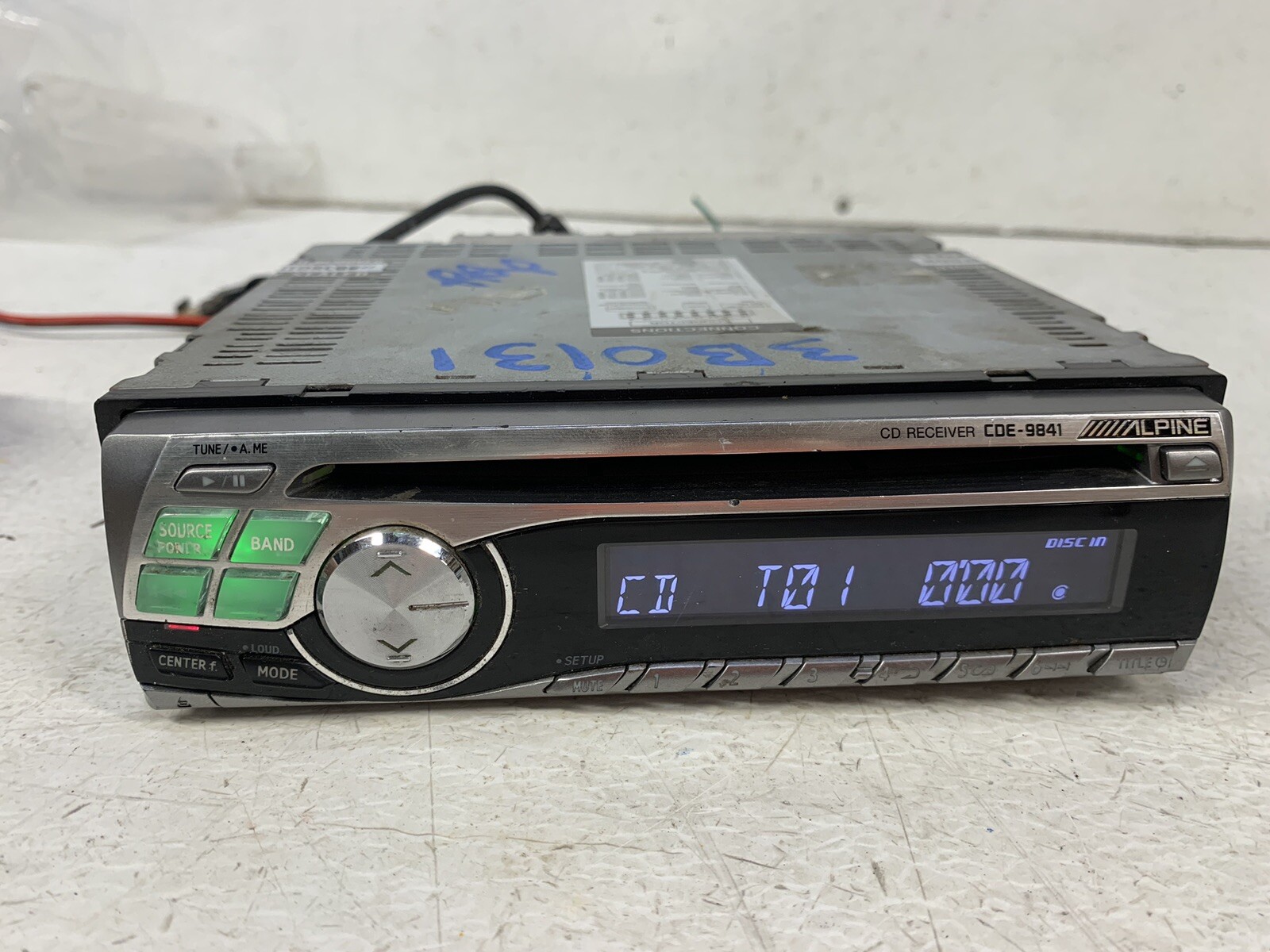 Alpine CDE-9841 radio stereo CD player receiver single din head unit power test