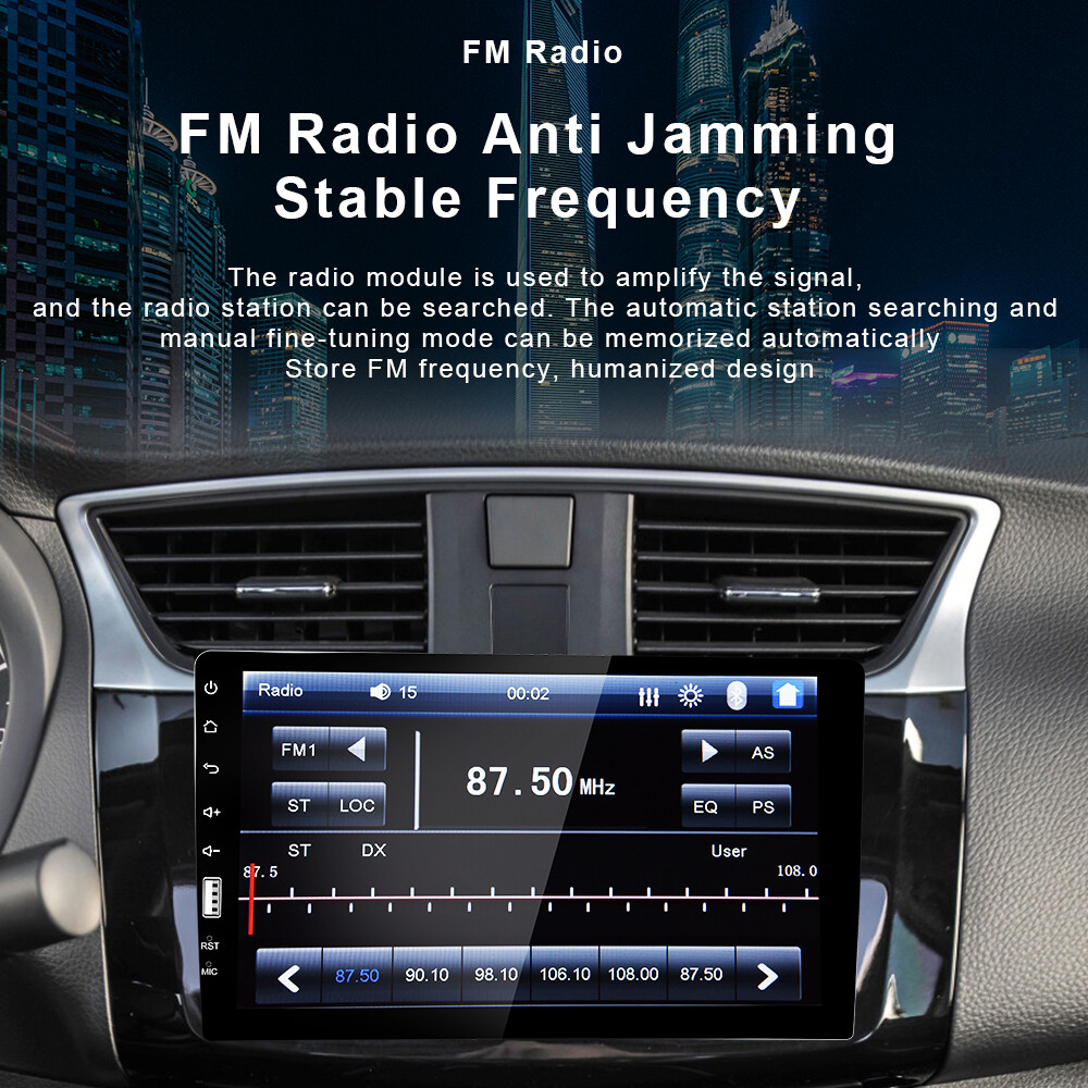 9″ Single 1Din Car Stereo Bluetooth Touch Screen Mirror link MP5 Radio + Camera