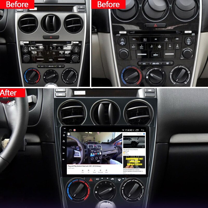 9″ Android 12.0 Stereo Radio GPS Navigation Player Wifi FM For Mazda 6 2002-2015