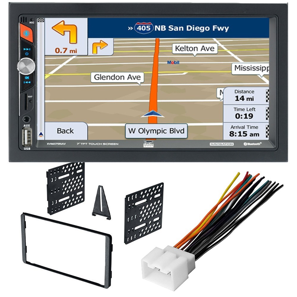 Dual 7″ Navigation AM/FM Radio Car Stereo Bluetooth for 1999-2003 Ford F-150,250