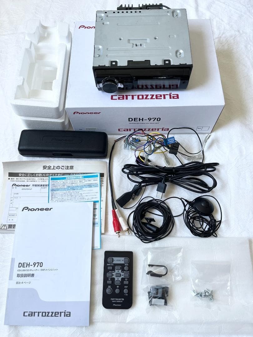 Pioneer Carrozzeria DEH-970 CD USB SD Bluetooth DSP Receiver Complete Japan