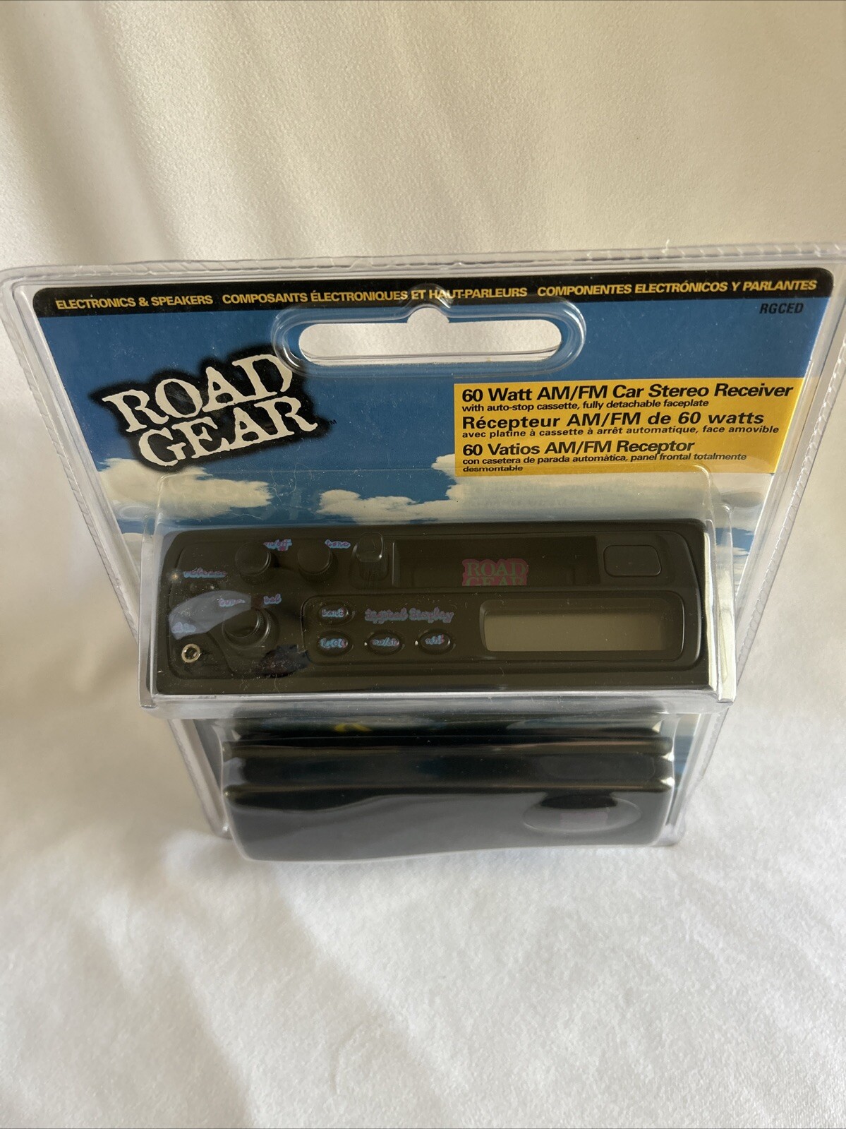 Vintage ROAD GEAR 60 Watt AM/FM Car Stereo Cassette Receiver w CD Input Jack NEW