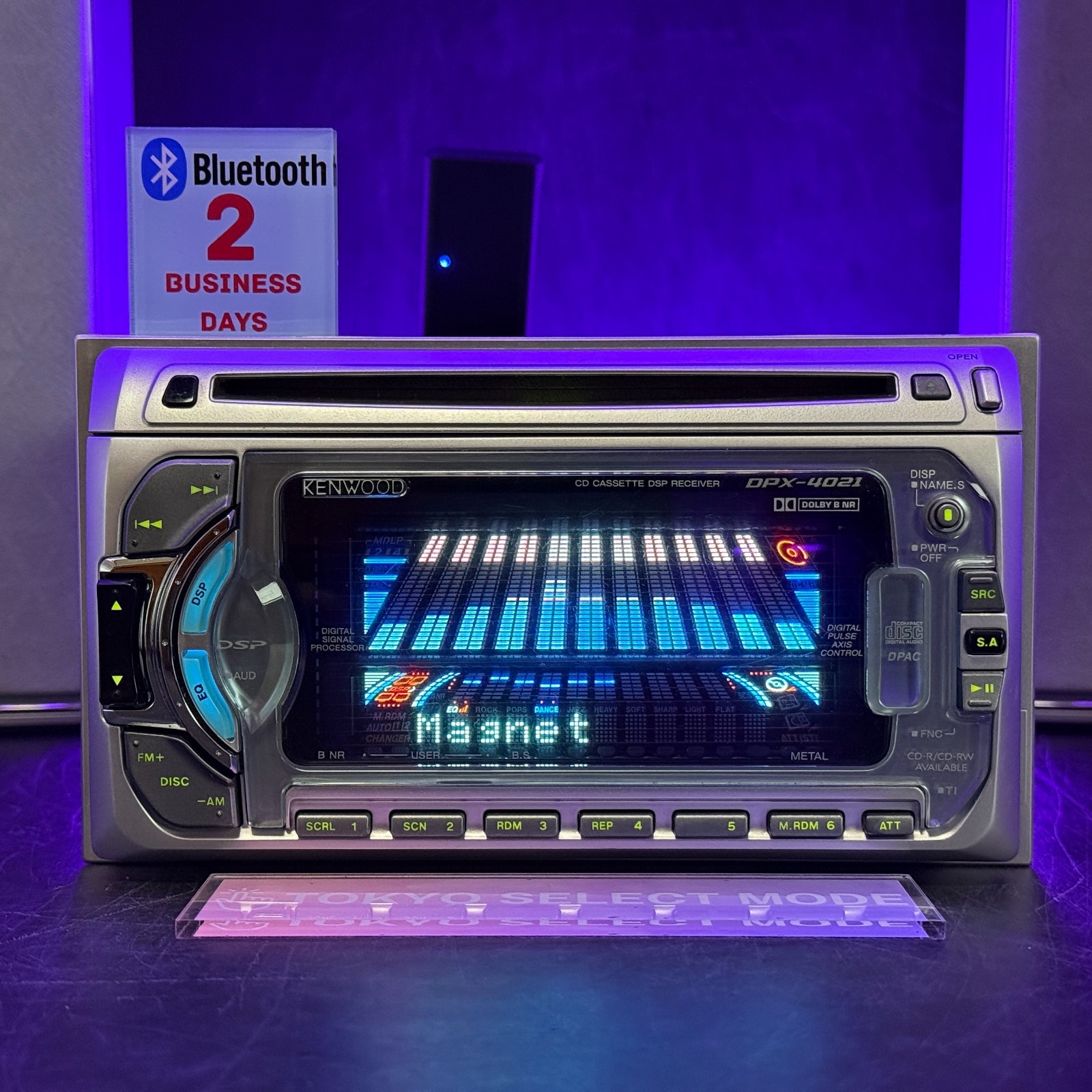 Kenwood DPX-4021 2DIN Car Audio CD Cassette Bluetooth Player JDM Tested In Stock