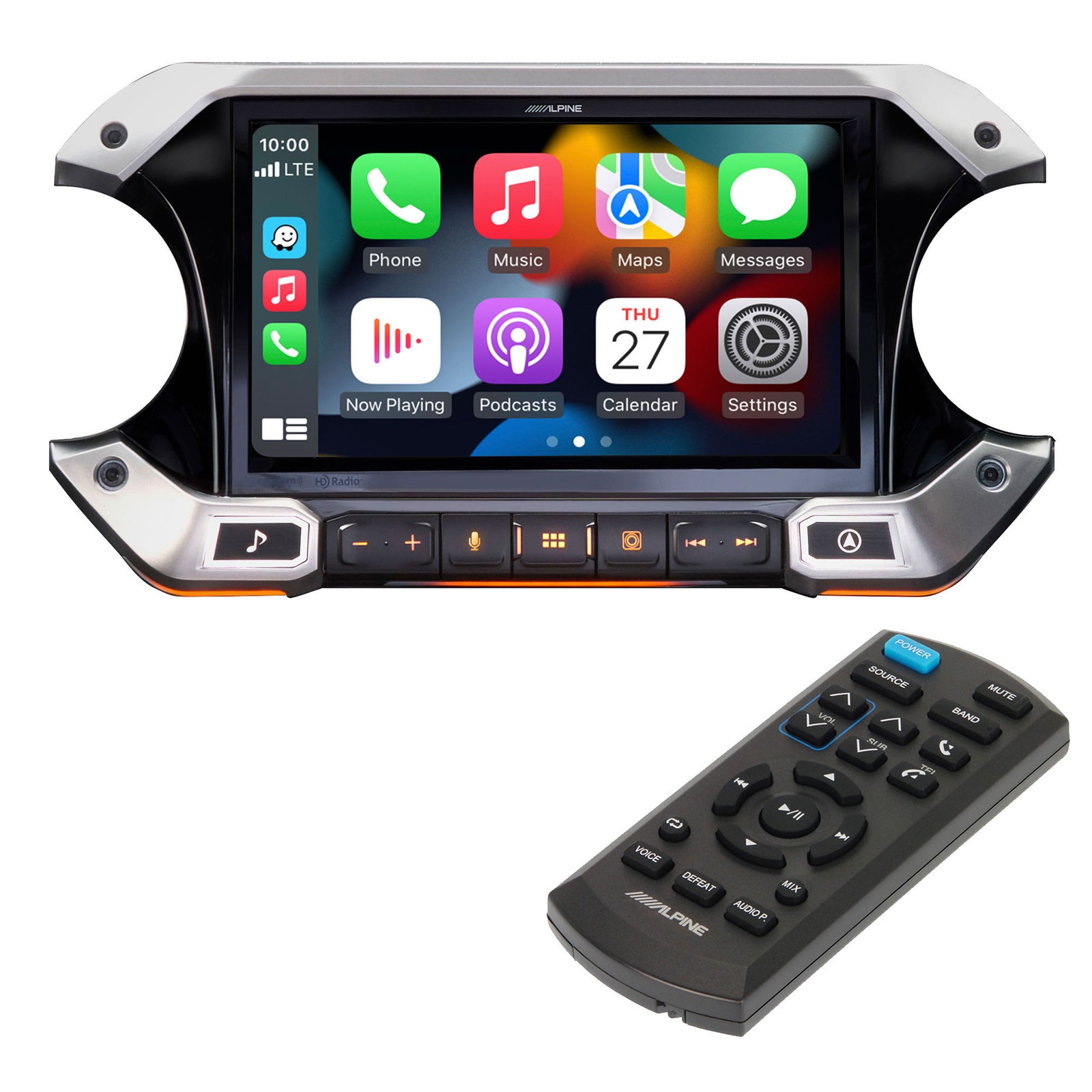 Alpine Restyle i509-WRA-JL & RUE-4360 Remote Bundle for 18-Up Wrangler
