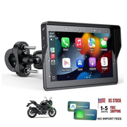 Motorcycle Carplay GPS Navigation System with Apple Carplay and Android 5 Inch