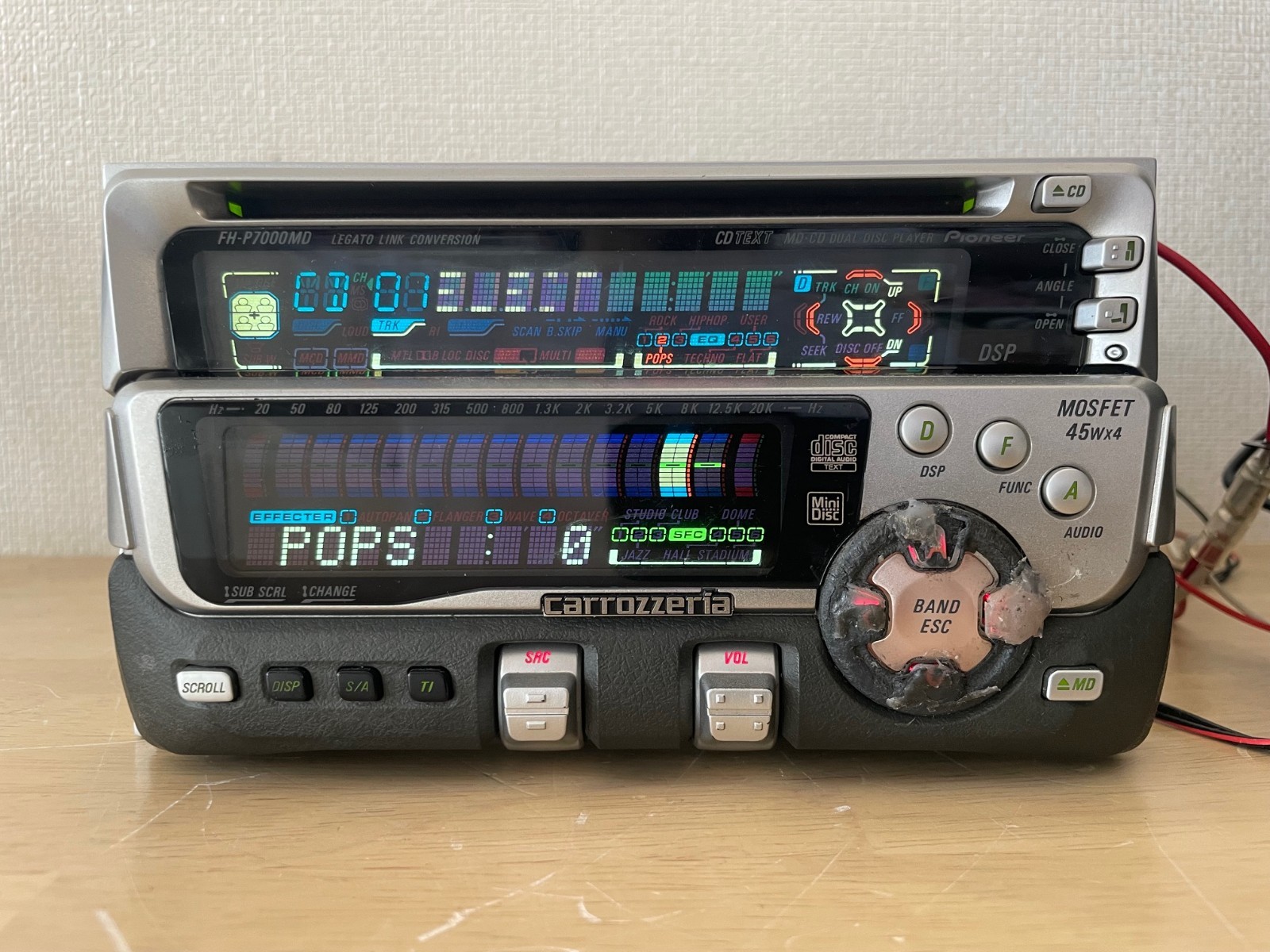 Pioneer Carrozzeria FH-P7000MD 2Din Car Audio MD CD Player