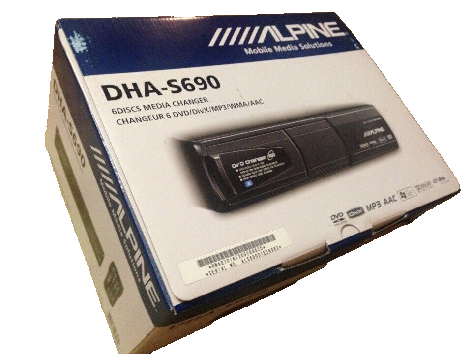 RARE DHA-S690 ALPINE DIVX CD CHANGER FREE FEDEX WORLDWIDE SHIPPING!