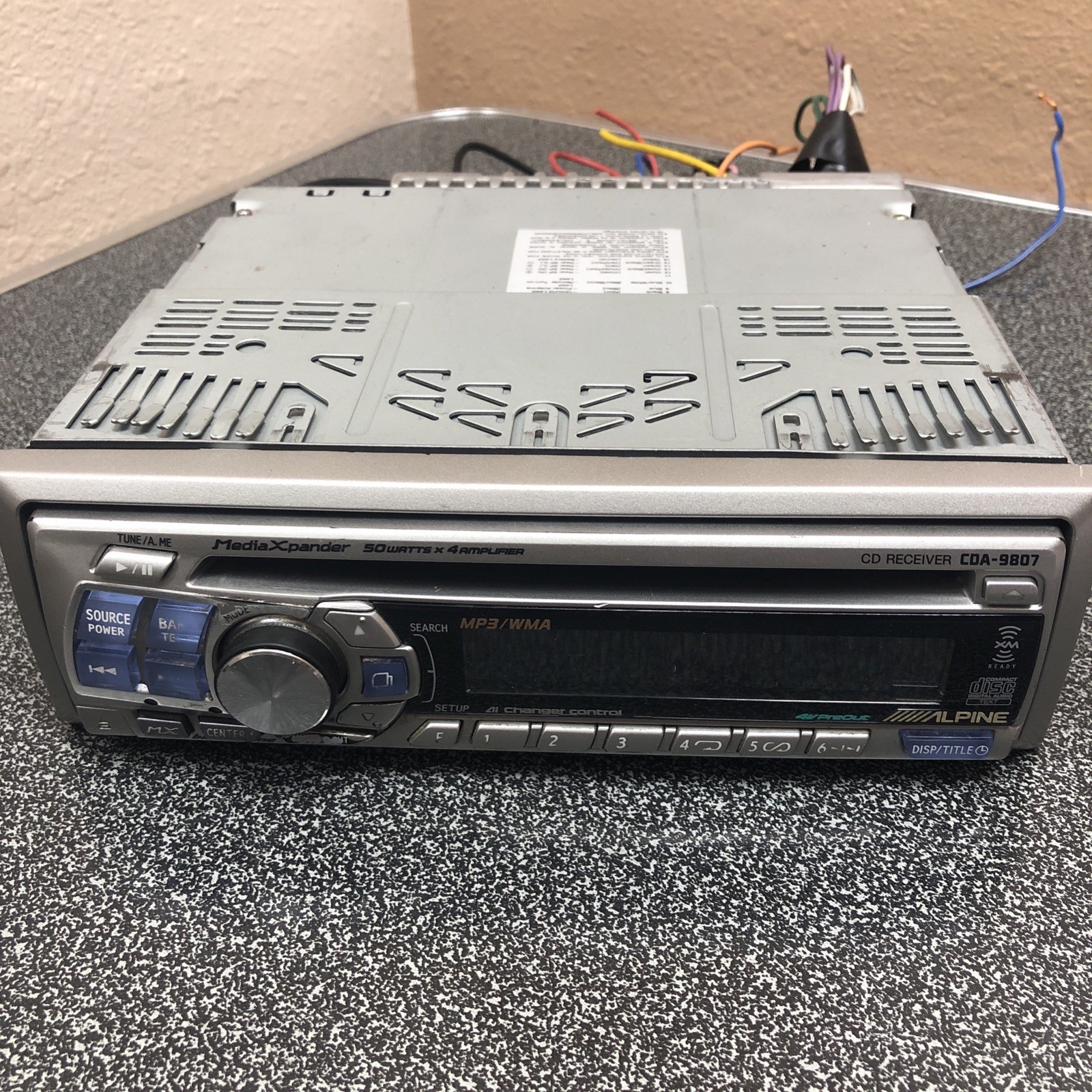 ALPINE CAR AUDIO STEREO IN DASH CD UNIT OLD SCHOOL CDA-9807 VINTAGE RARE! EQ MP3