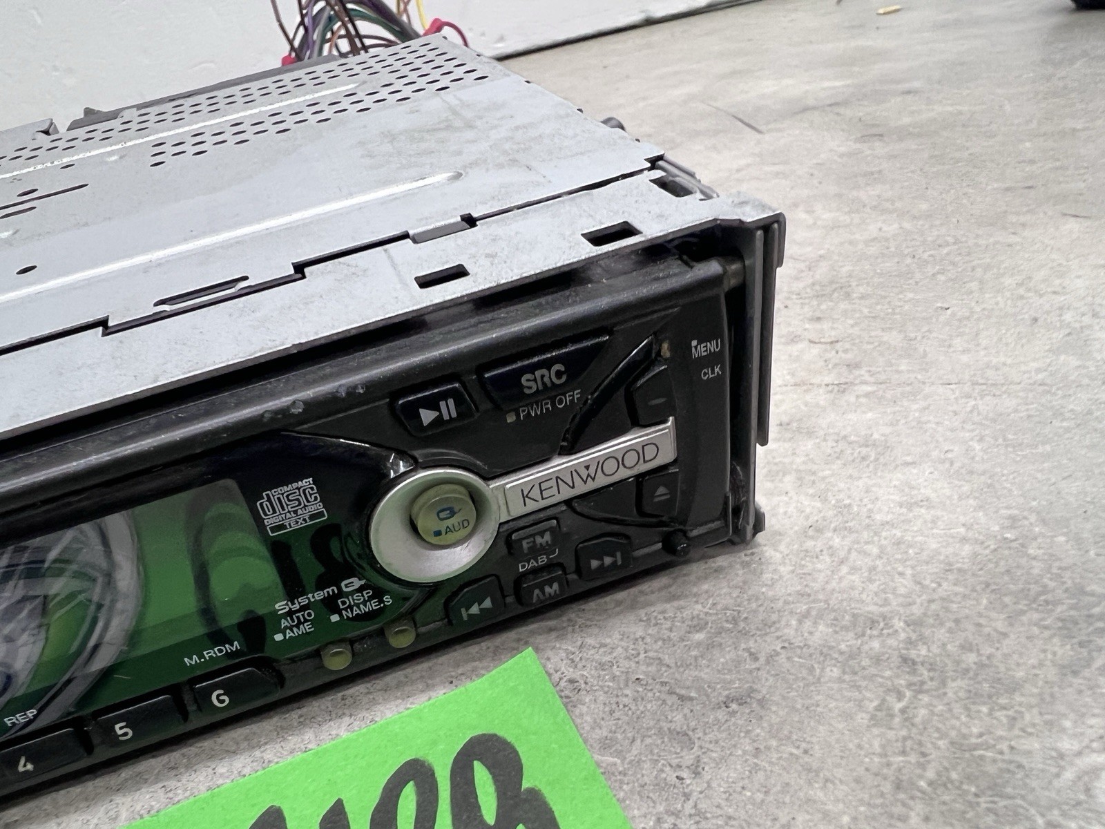 MASK Kenwood KDC-MP8017 Old School CD Car Stereo Black Panel ~Untested~