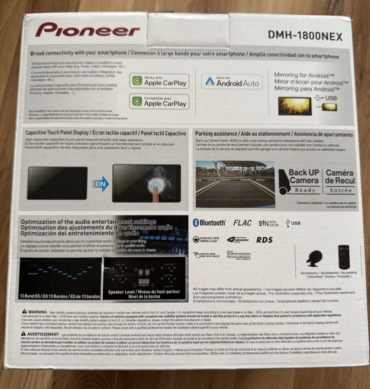 PIONEER DMH-1800NEX Apple CarPlay Android Auto Bluetooth Capacitive Touchscreen