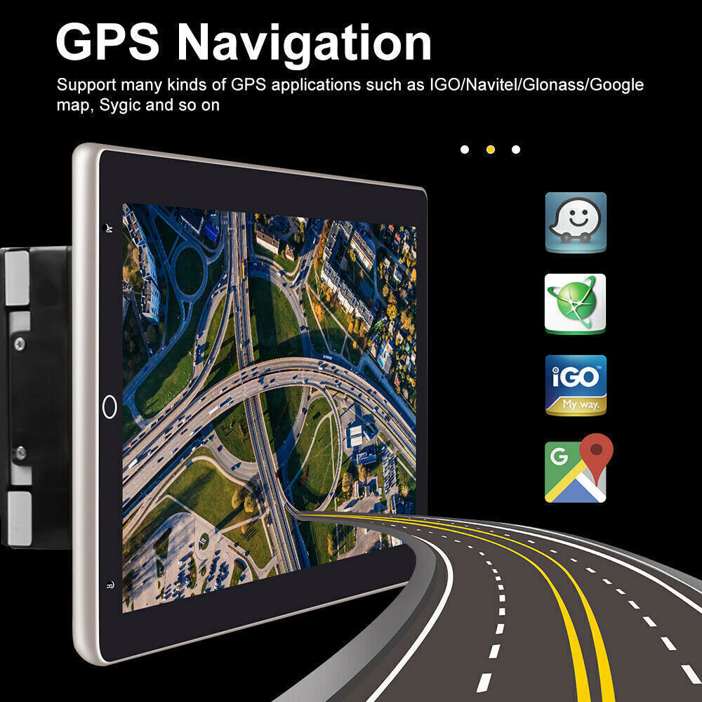 Android 15 Car Stereo Radio GPS Wifi Double 2 Din Touch Screen Player 10 Inch