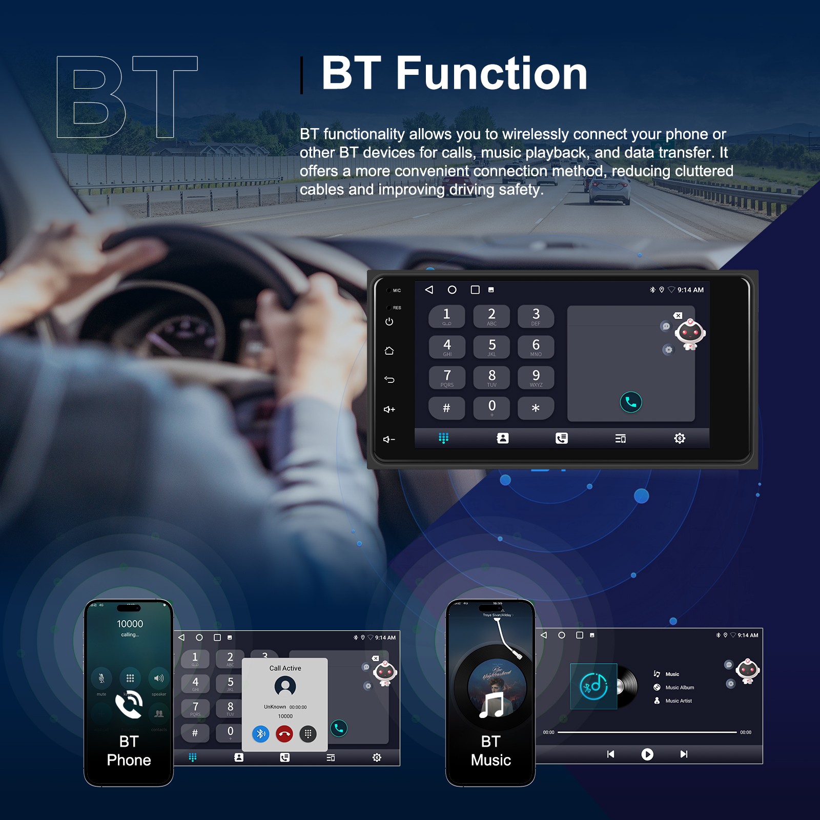 For Toyota 2000-2006 Tundra 01-07 Sequoia CarPlay Android 13 Car Radio GPS WiFi