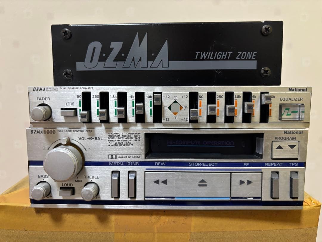 National OZMA Twilight Zone CX-D3007D CX-E300D CX-M701DK JDM Vintage Audio Set