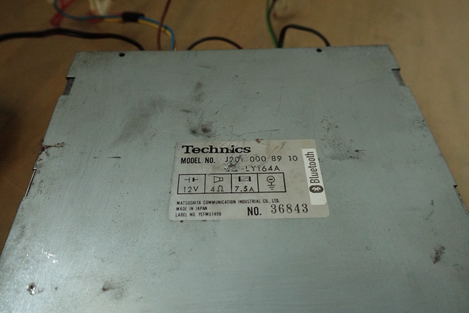Technics for Mercedes Car. Model J201. Cassette/Bluetooth player. Classic Design