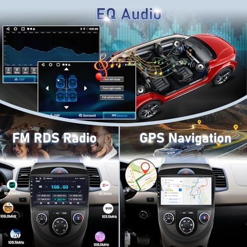 [2G+64G] Car Radio for Kia Soul 2010 2011 2012 2013, 9 inch Android