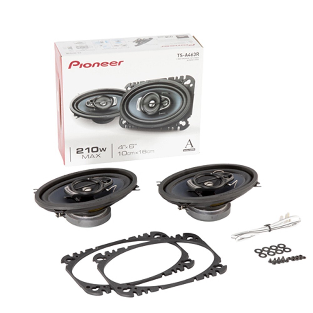 4 Pioneer TS-A463R 3-Way 4″x6″ 210 Watts Speakers For 1988-94 GM C/K 1500 Pickup