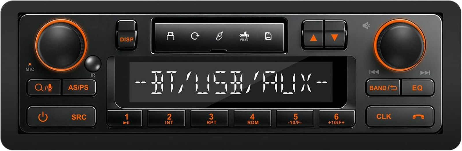 Single Din Retro Bluetooth Radio: European Style Stereo for Classic Cars | HD LC