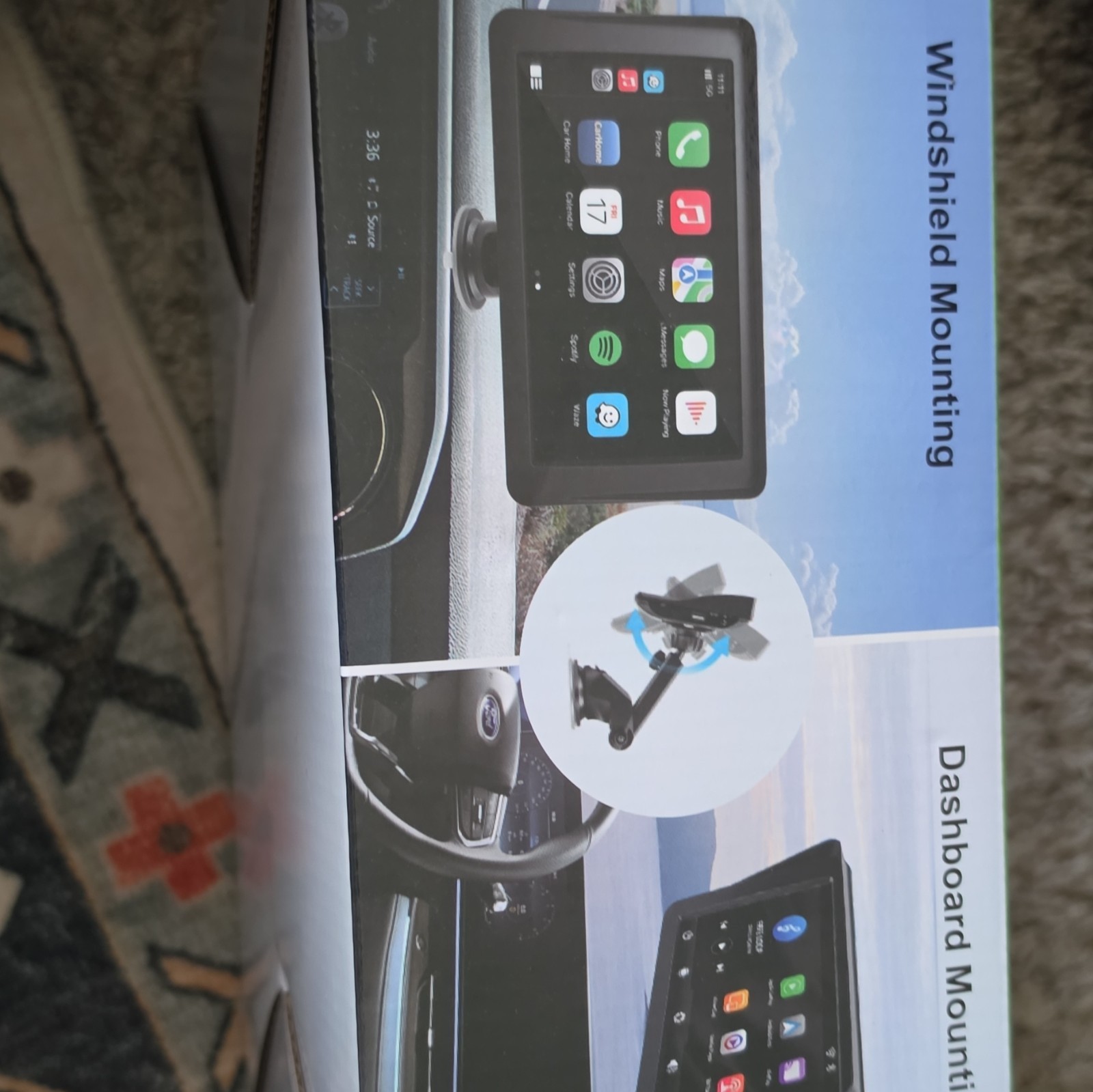 PL11002 9″ HD Touchscreen Digital Media Receiver w/ CarPlay Android Auto BT