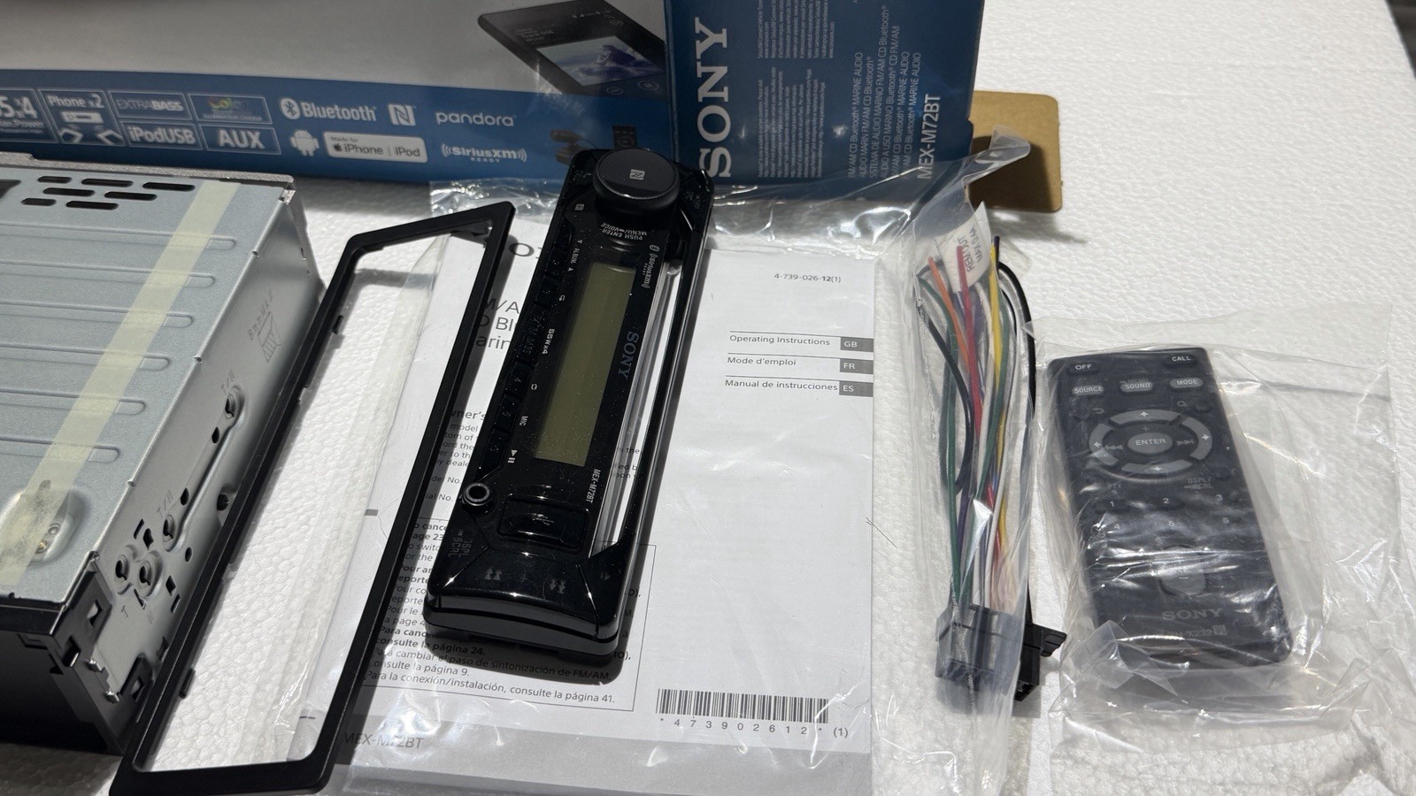 Sony MEX-M72BT Marine CD Receiver with Bluetooth Technology
