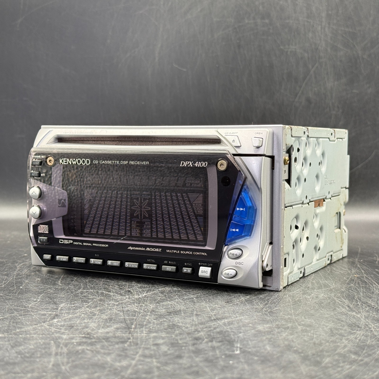 Kenwood DPX-4100 2DIN Car Audio CD Cassette Added Bluetooth Player Tested Stock