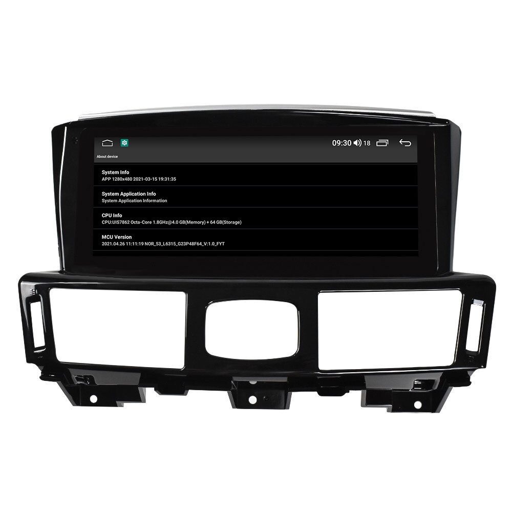 4GB+64GB Car radio built in CARPLAY for Infiniti Q70L M25 M35 2013-2017 player