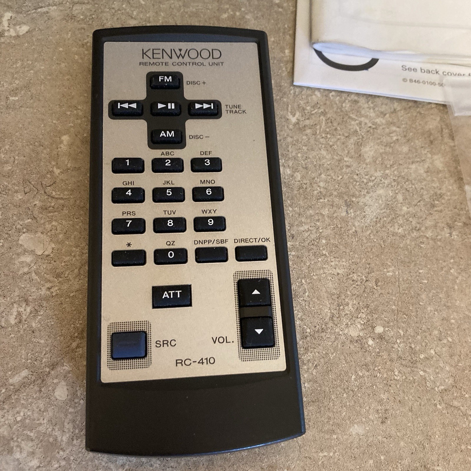 Kenwood KDC-419 CD Receiver Car Stereo w/ Remote Instruction Manual Box Tested