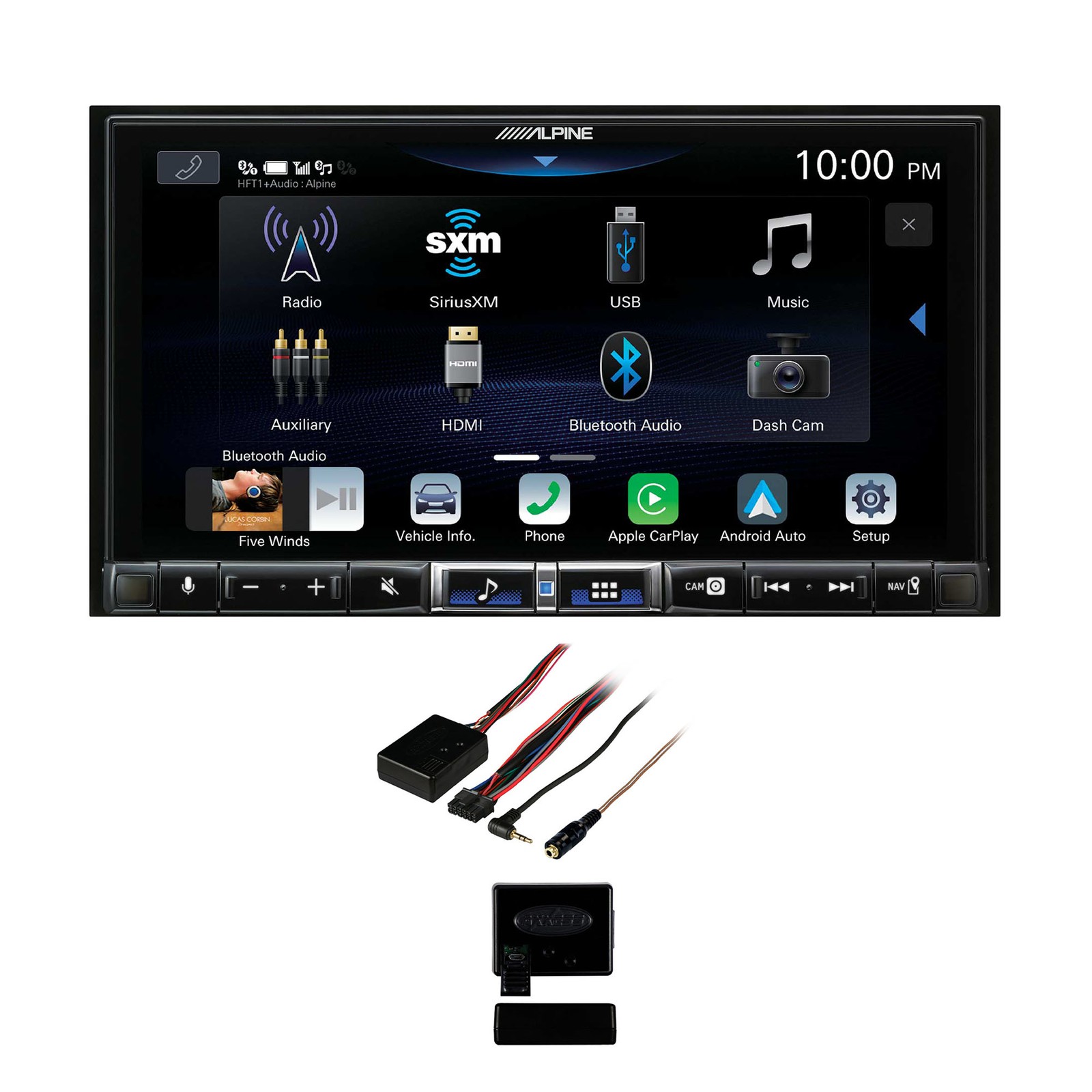 Alpine iLX-507 7″ CarPlay/Android Auto Receiver with Steering Wheel Control