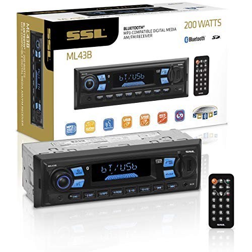 Sound Storm Laboratories ML43B Multimedia Car Stereo MP3 Player Single Din Black