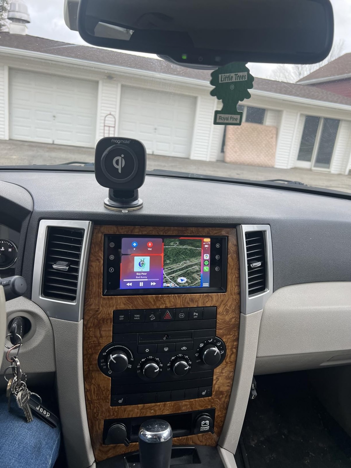7″ Android Screen Carplay Car GPS Stereo Radio For Jeep Wrangler Dodge Chrysler
