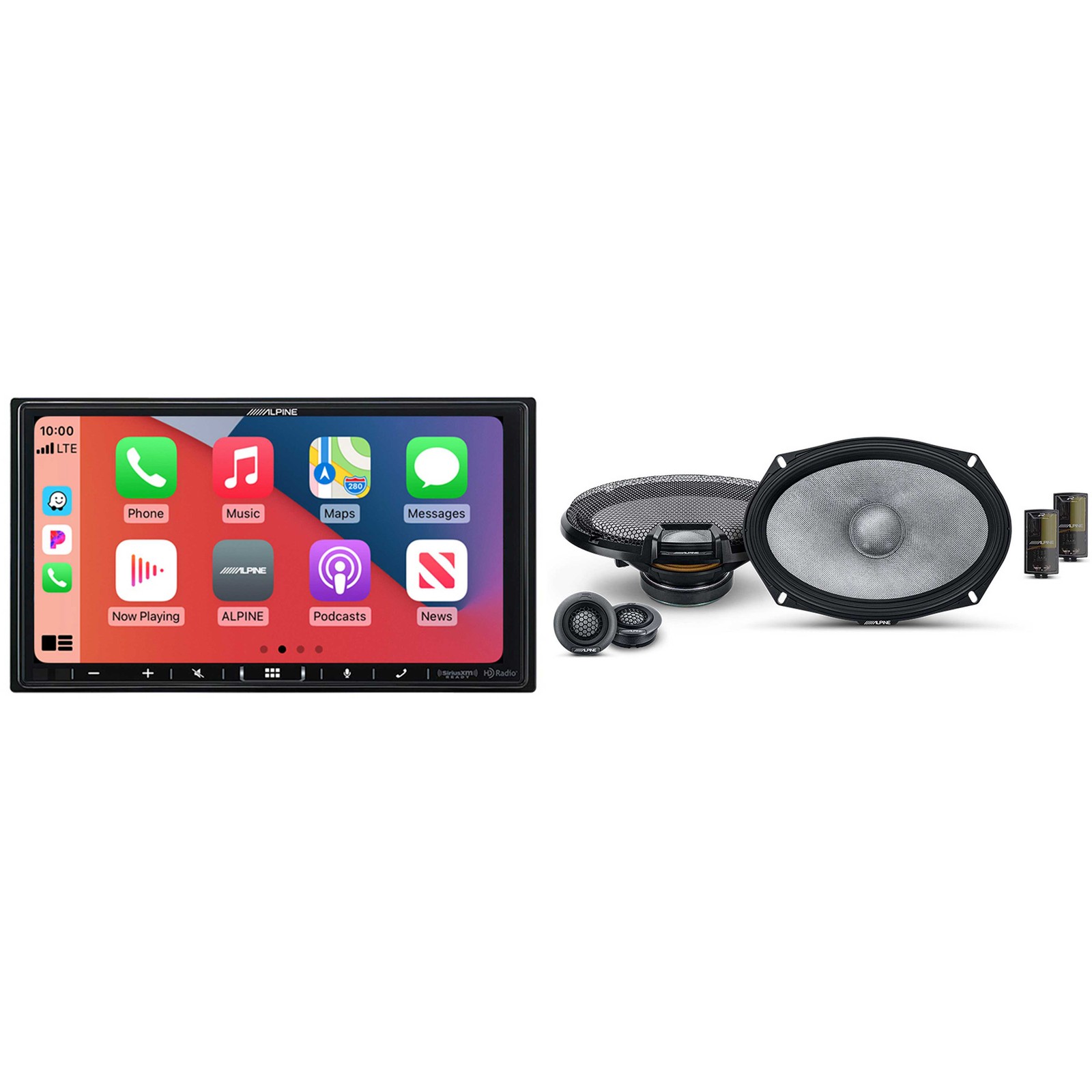 Alpine iLX-407 7-Inch Multimedia Receiver Apple Carplay and Android Auto w/ R…