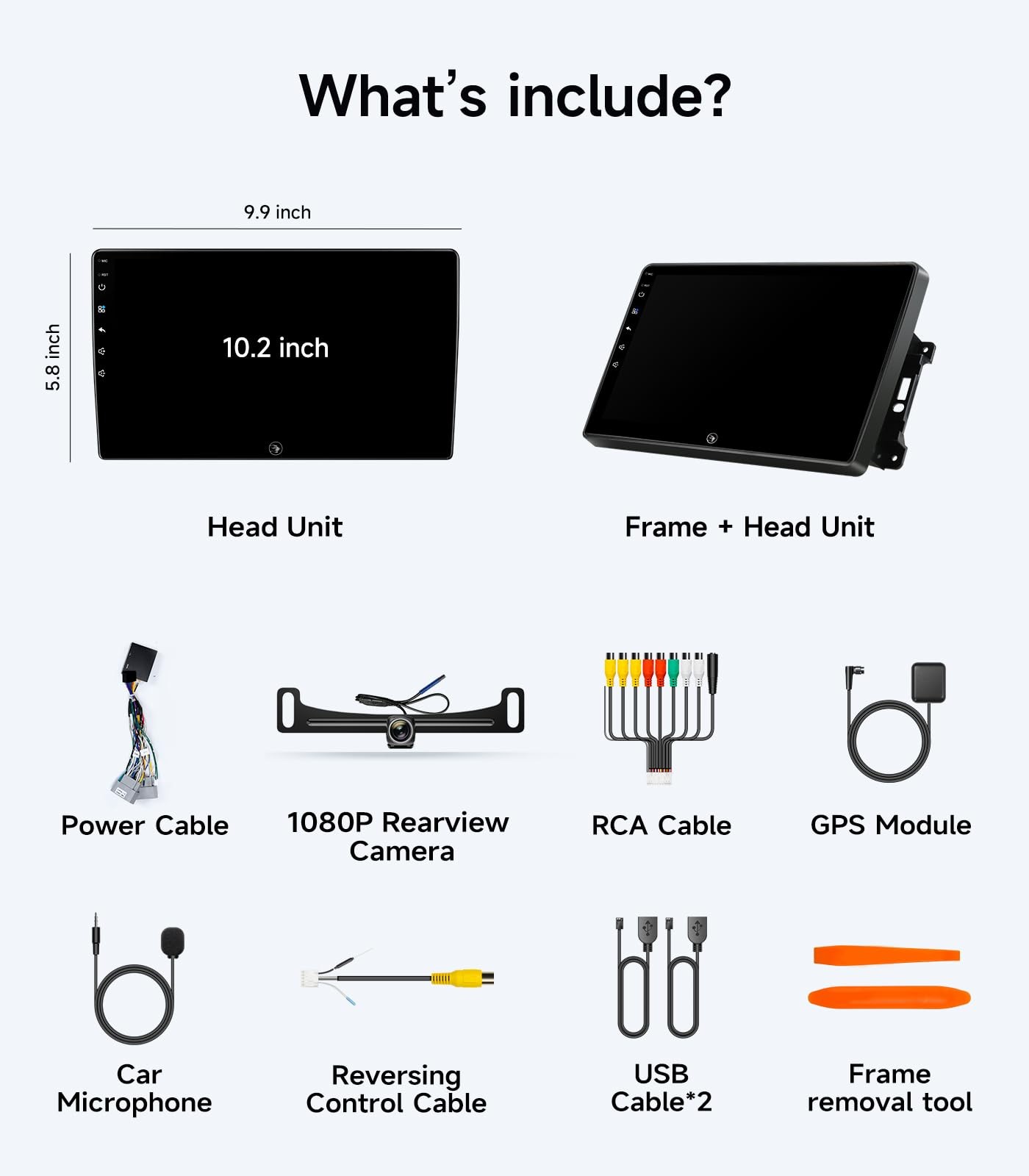 10.2″ IPS Touch Screen Car Radio for Dodge Ram 1500/2500/3500, GPS, CarPlay