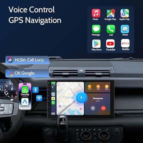 7 inch Car Stereo Double Din Radio with Carplay&Android 2GB+32GB (With Camera)