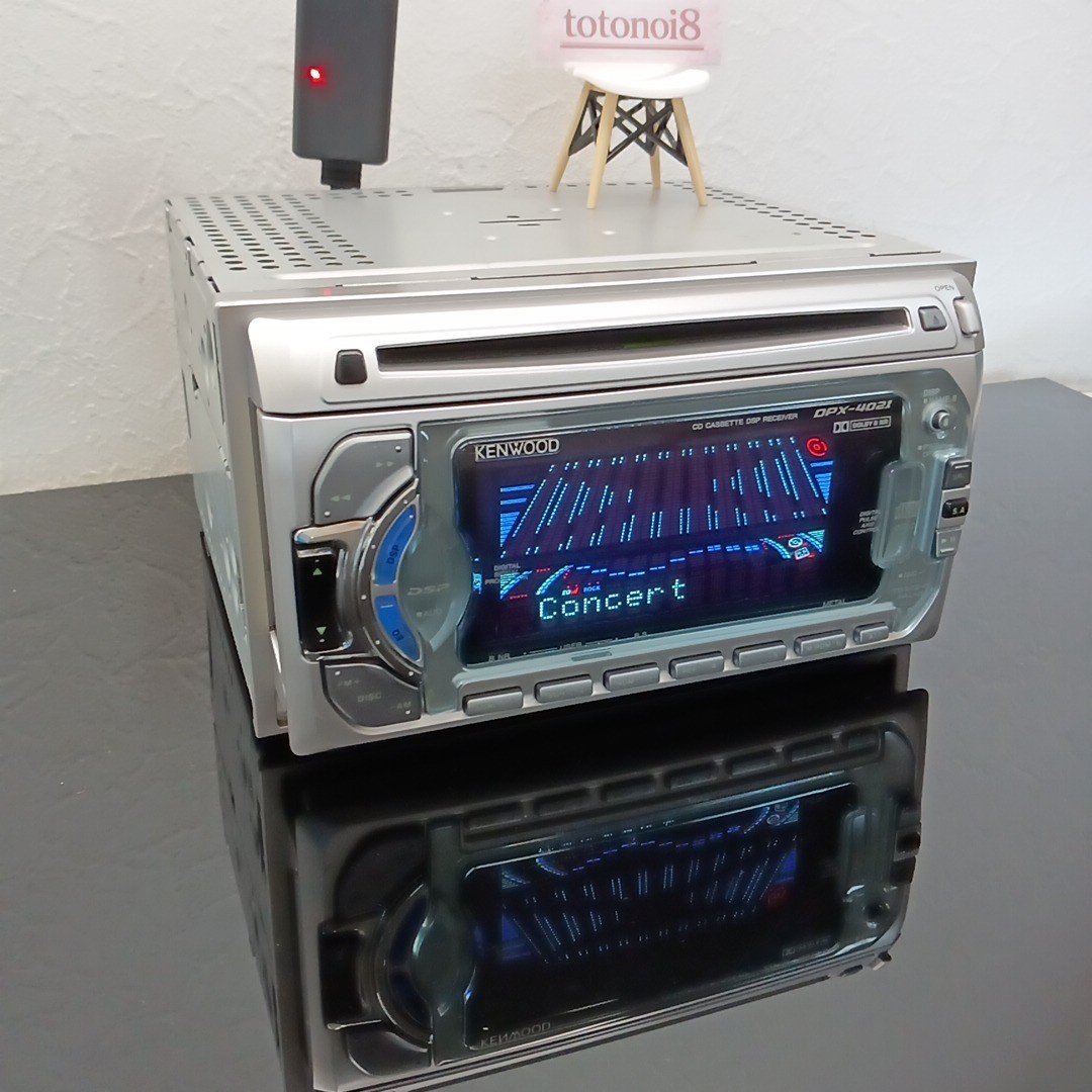 KENWOOD DPX-4021 2DIN CD/Cassette Car Audio DSP Receiver – Checked and Working