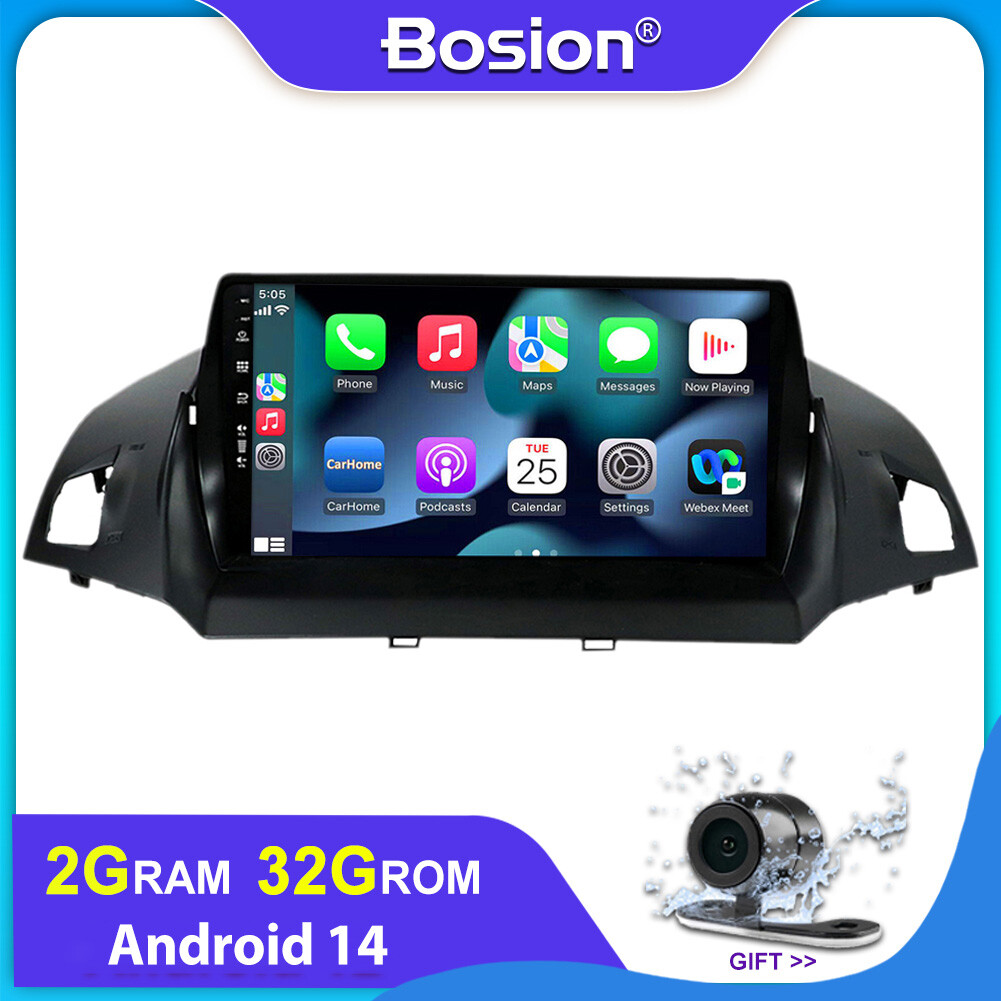 9” Car Radio For Ford Escape Kuga C-Max 13-17 Android 14 GPS NAVI BT USB 2G+32G