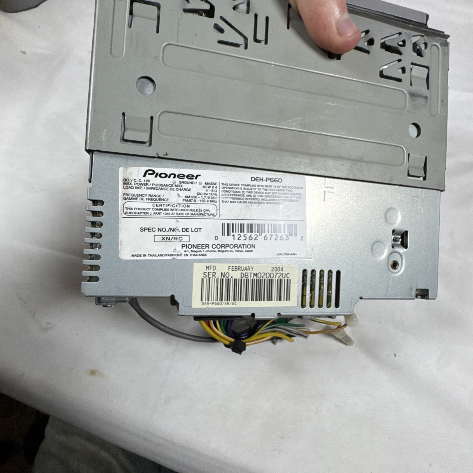 Pioneer Premier Deh-P660 Car Cd Player Radio Din Genuine Factory Model