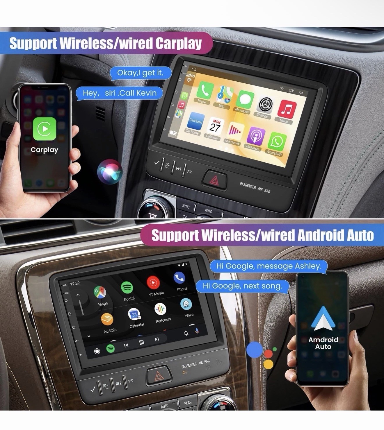 7″ Car Radio for GMC Acadia 2013-2017 | for Chevrolet Chevy Traverse 2013-201…