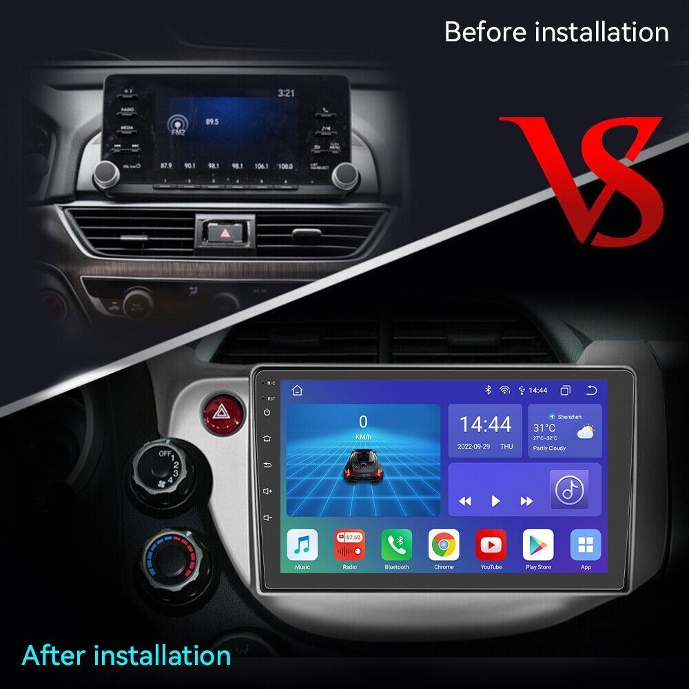 Radio Carplay For 2008-2013 Honda Fit Stereo 4+64G 10in Backup Cam Back Camera