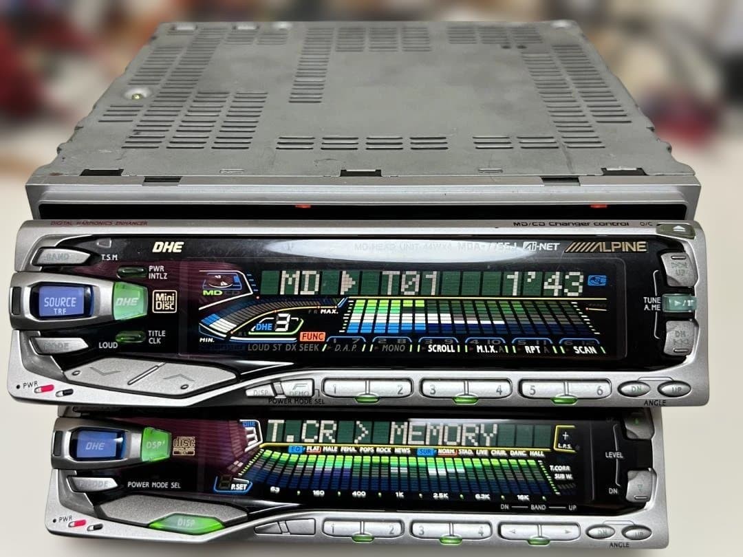 Tested ALPINE CDA-5755 MDA-7755J Equalizer CD MD Surround Field Processor Audio