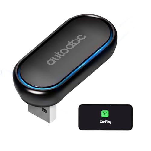 Wireless CarPlay/Android Auto 360 ° Rotation Mini Plug and Play Black