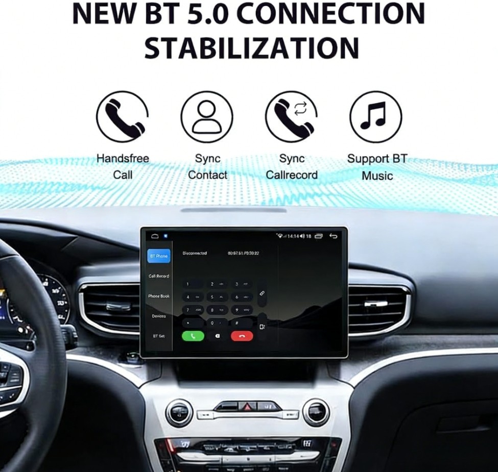 Android Car Radio Stereo AHD GPS Carplay Navigation For Ford Explorer 2020-2025