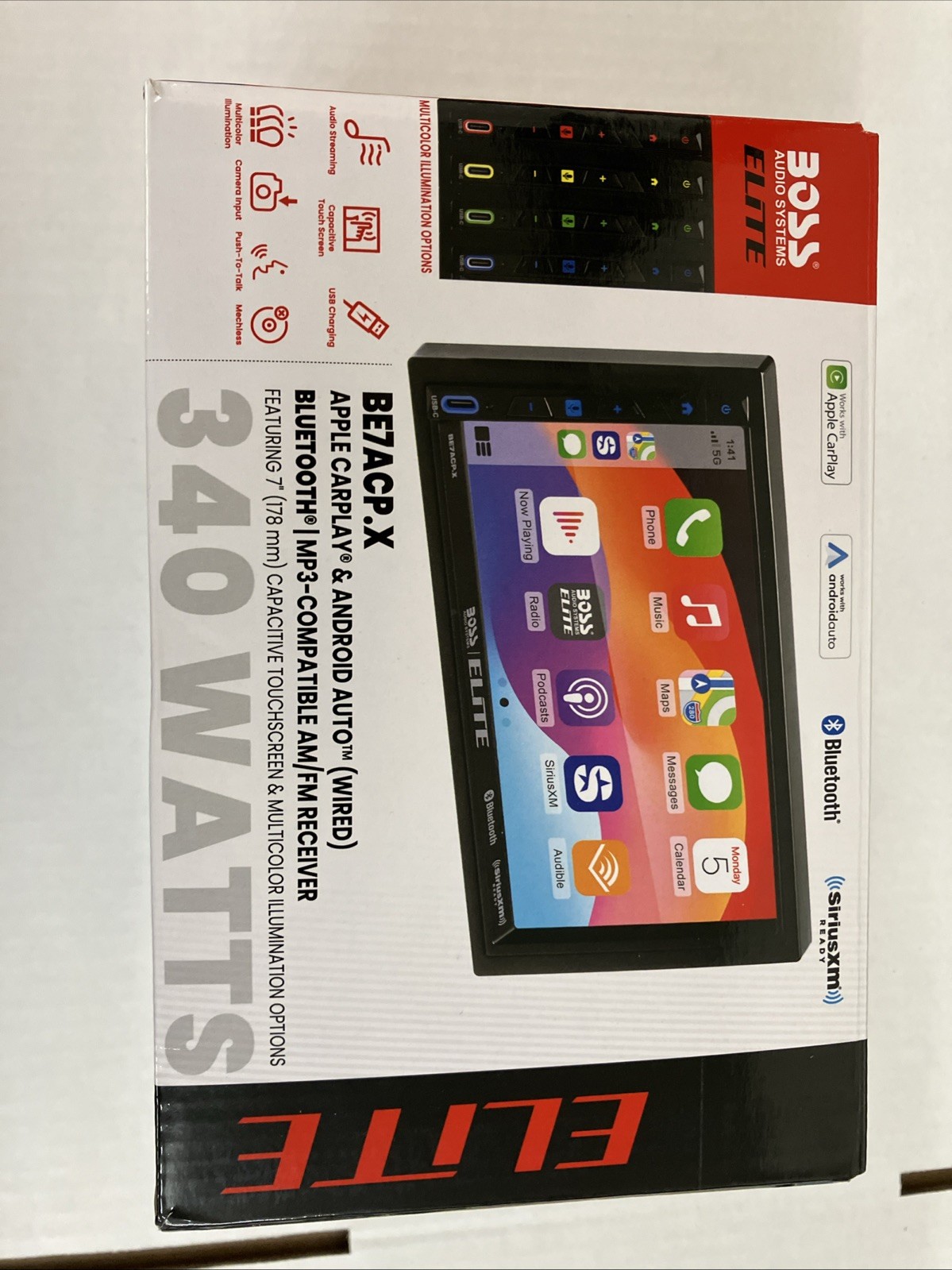 BOSS Audio Systems Elite Series BE7ACP.X 4 Channels Bluetooth Car Stereo