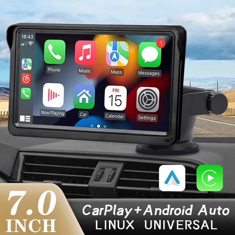 CarPlay Radio Multimedia Video Player 7inch Portable Touch Screen