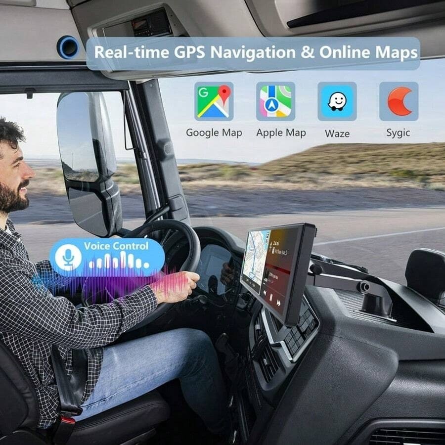 10.26″ Wireless CarPlay Touchscreen with 2.5K+1080P Dash Cam & 64GB Card
