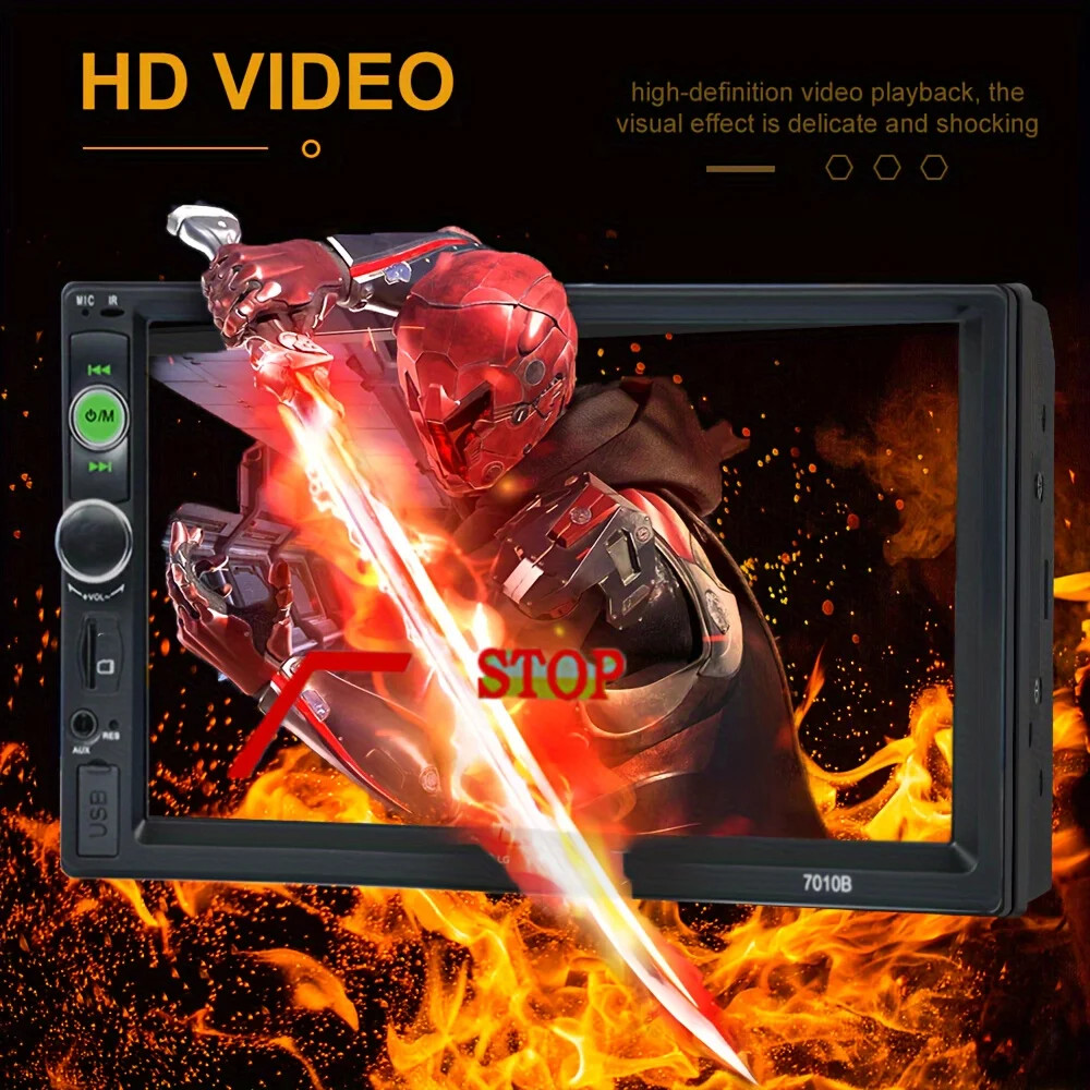 Car Stereo 7″ 2Din Radio MP5 Player Touch Screen Mirror Link USB TF FM AUX