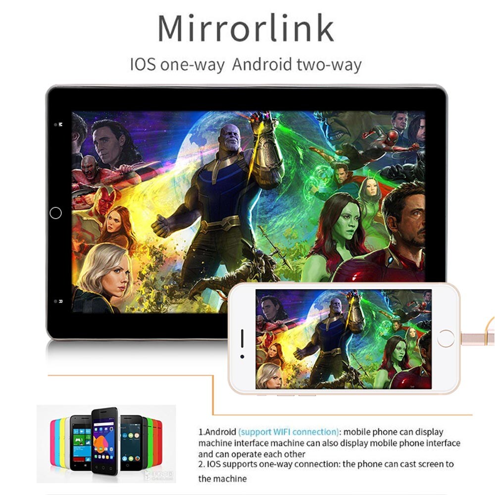 Android 11.0 10.1″ Rotatable Screen Car Stereo Radio GPS Wifi 2Din FM OBD 2+16GB